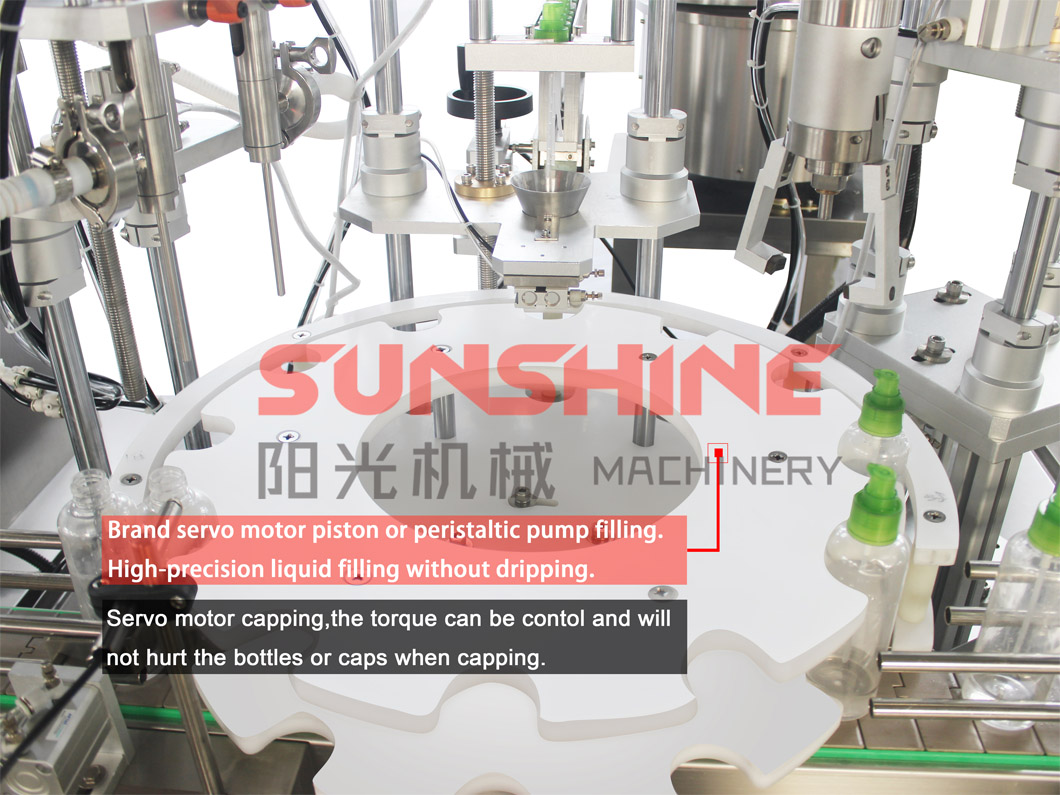 Features of the Automatic filling and capping machine